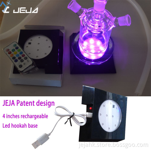 Wireless Design 4 Inches Rechargeable LED Crystal Light Base
